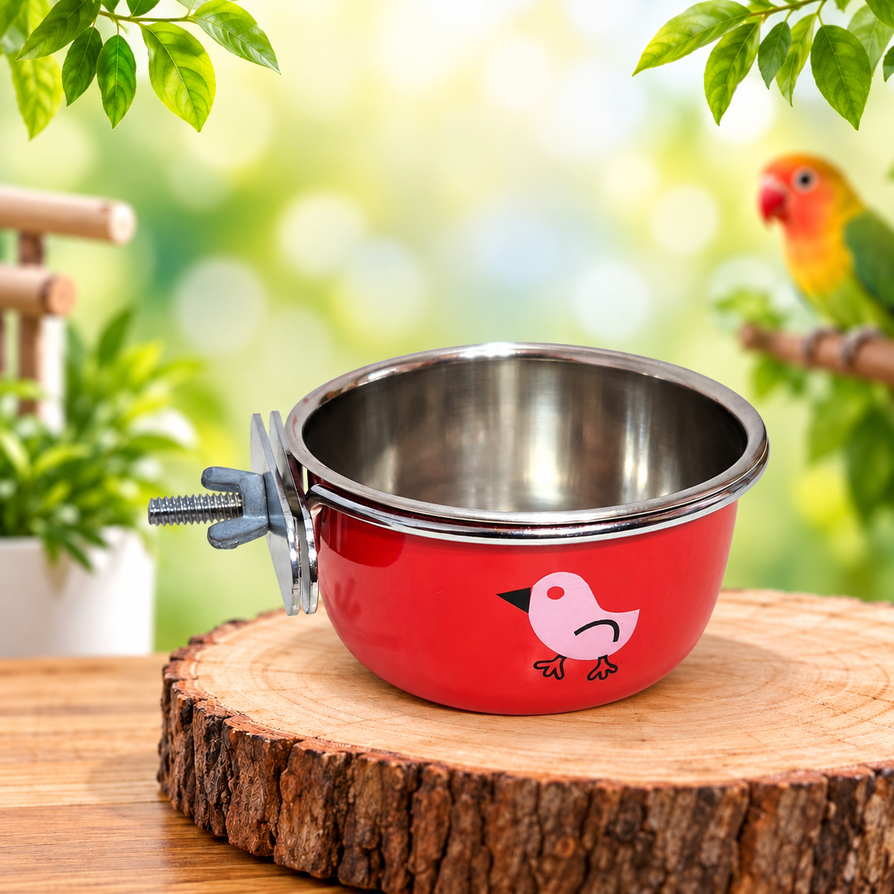 Bird Feeding Colour Bowl 280ml