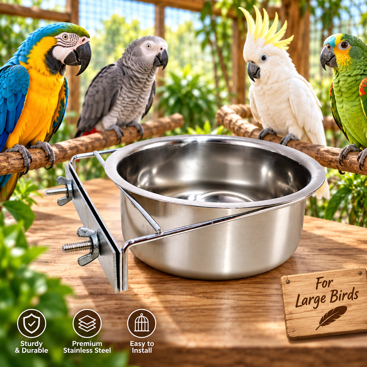 Bird Feeding Bowl 1950ml