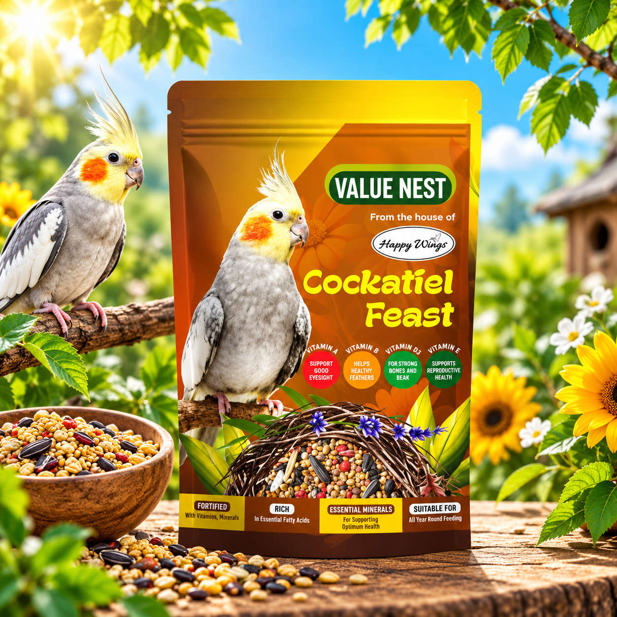 Cockatiel Feast