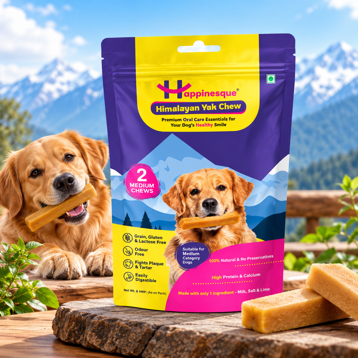 Yak Chew Strawberry Flavour