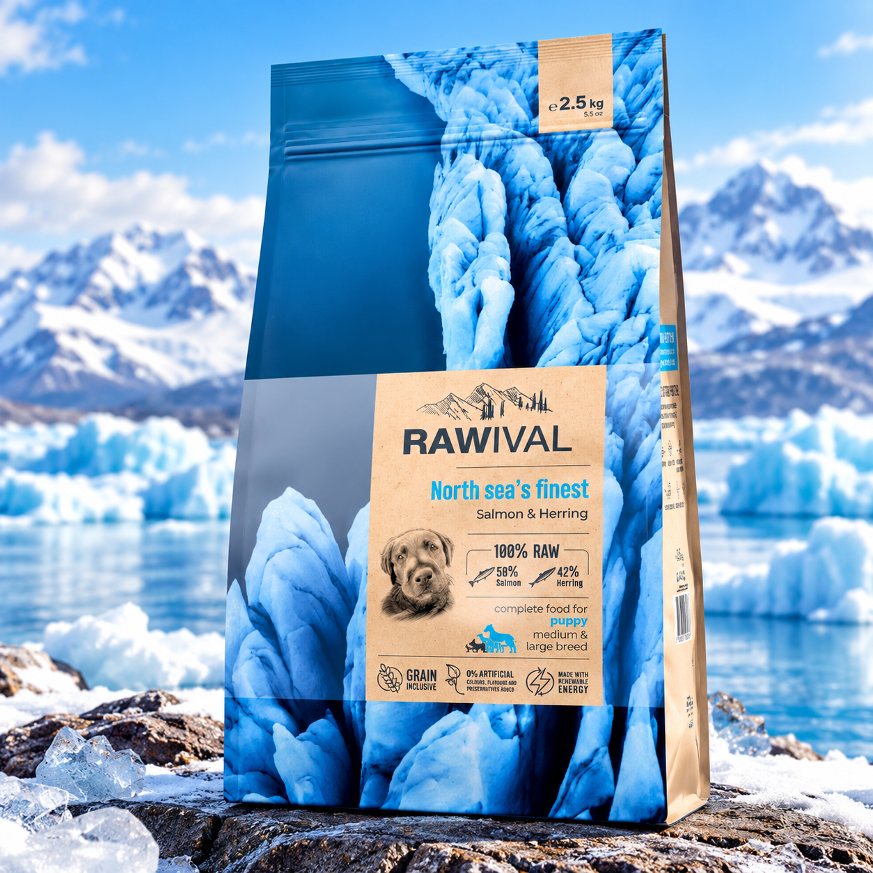 Rawival Salmon & Herring Medium & Large Breed