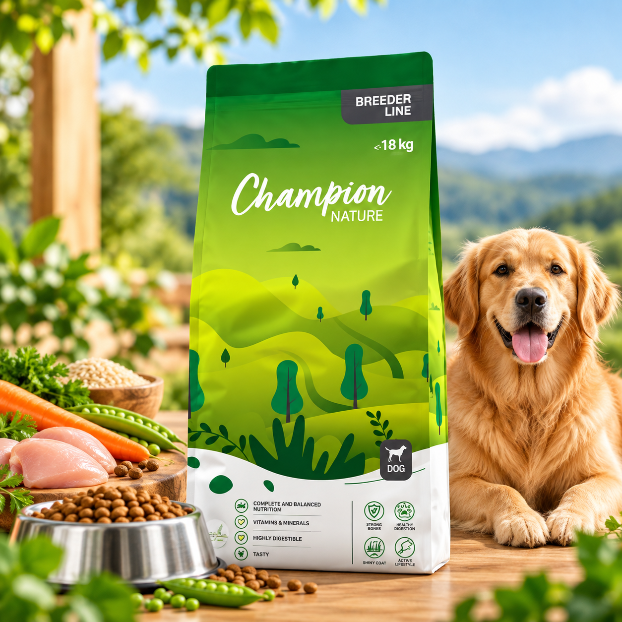 Champion Nature With Lamb Chicken & Super Veggies 18kg
